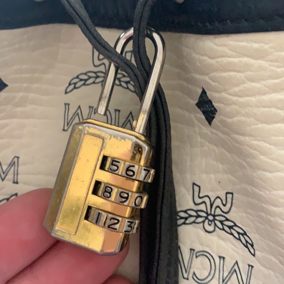 MCM Visetos Coated Canvas Drawstring ShoulderBag - Picture 14 of 16